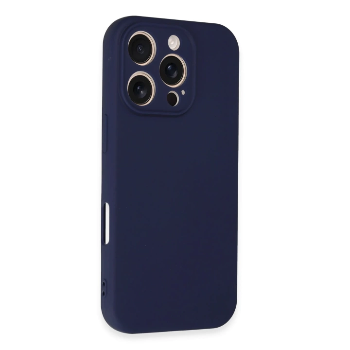 BFS  iPhone 16 Pro Kılıf First Silikon - Lacivert
