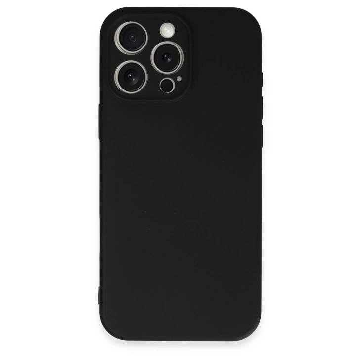 BFS  iPhone 16 Pro Kılıf First Silikon - Siyah