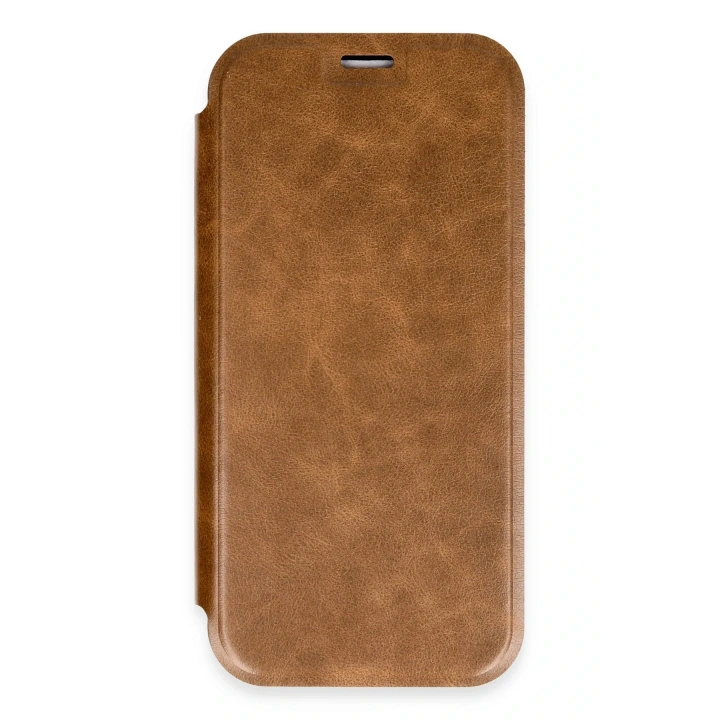 BFS  iPhone 16 Pro Kılıf Flip Cover - Taba