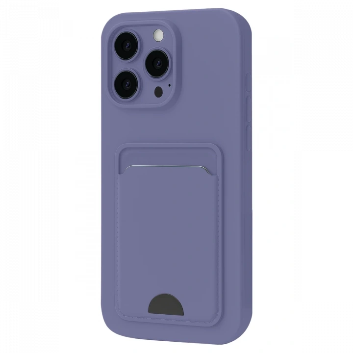 BFS  iPhone 16 Pro Kılıf Kelvin Kartvizitli Silikon - Lila