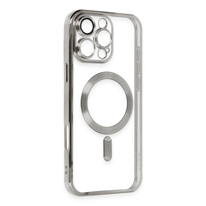 BFS  iPhone 16 Pro Kılıf Kross Magneticsafe Kapak - Titan Gri