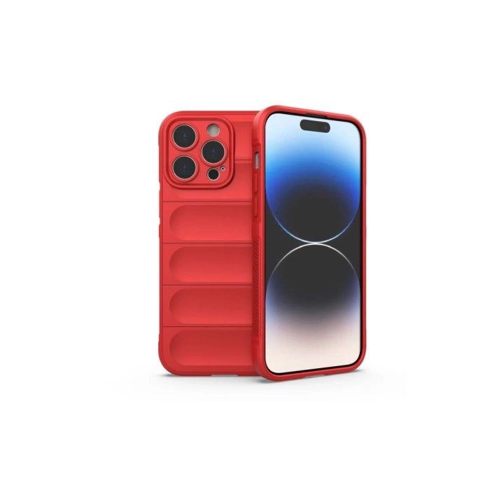 BFS  iPhone 16 Pro Kılıf Optimum Silikon - Kırmızı