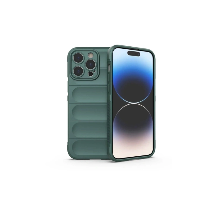 BFS  iPhone 16 Pro Kılıf Optimum Silikon - Koyu Yeşil