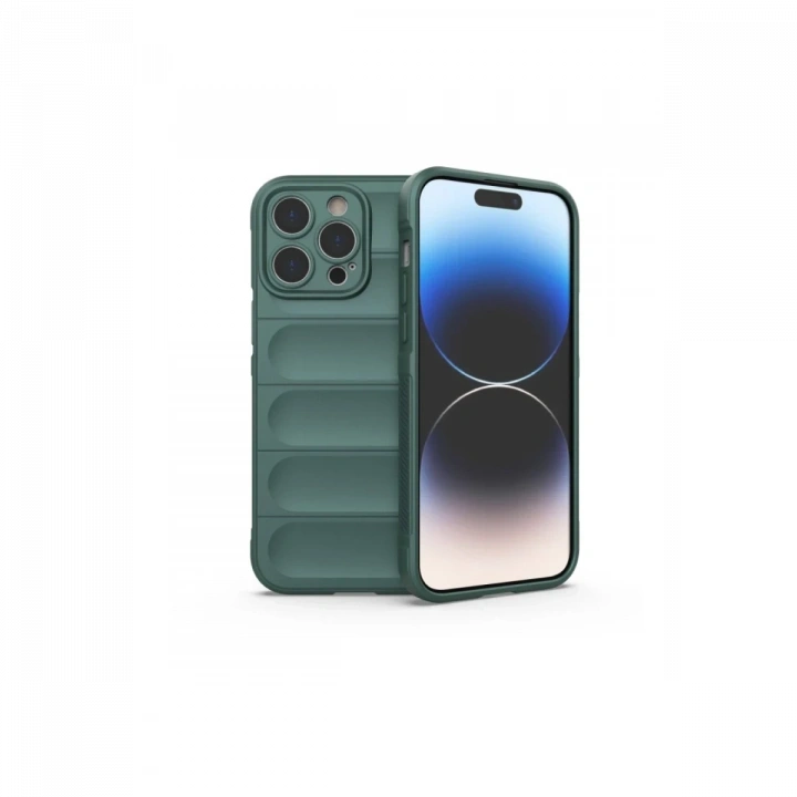 BFS  iPhone 16 Pro Kılıf Optimum Silikon - Koyu Yeşil