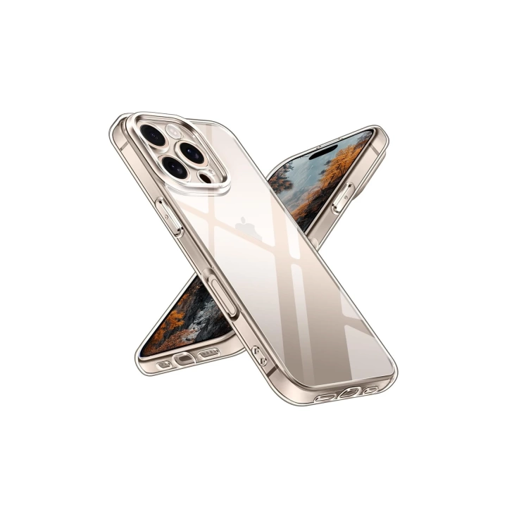 BFS  iPhone 16 Pro Kılıf Pc Sert Şeffaf Kapak - Şeffaf