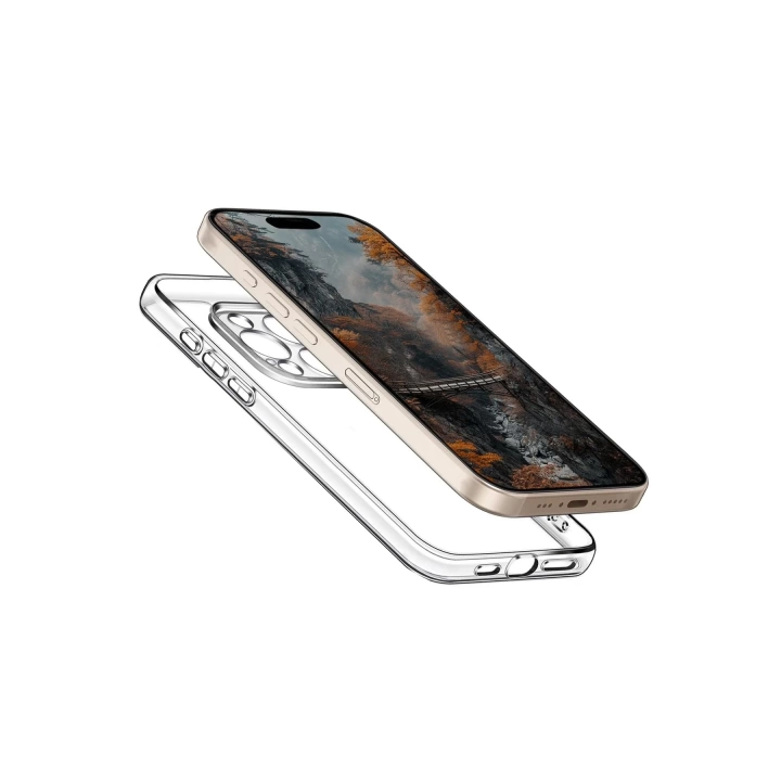 BFS  iPhone 16 Pro Kılıf Pc Sert Şeffaf Kapak - Şeffaf