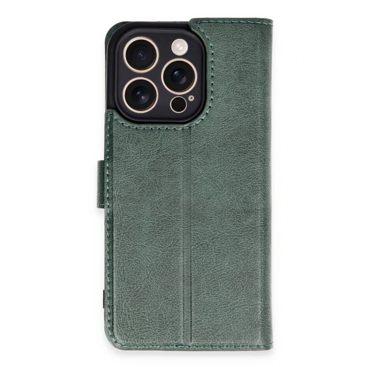 BFS  iPhone 16 Pro Kılıf Trend S Plus Kapaklı Kılıf - Yeşil