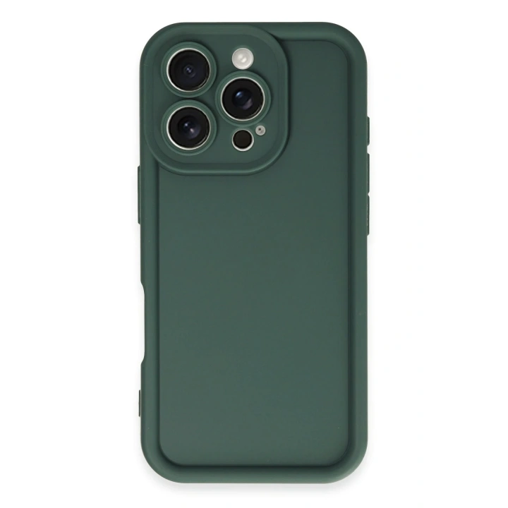 BFS  iPhone 16 Pro Kılıf Viera Silikon - Koyu Yeşil