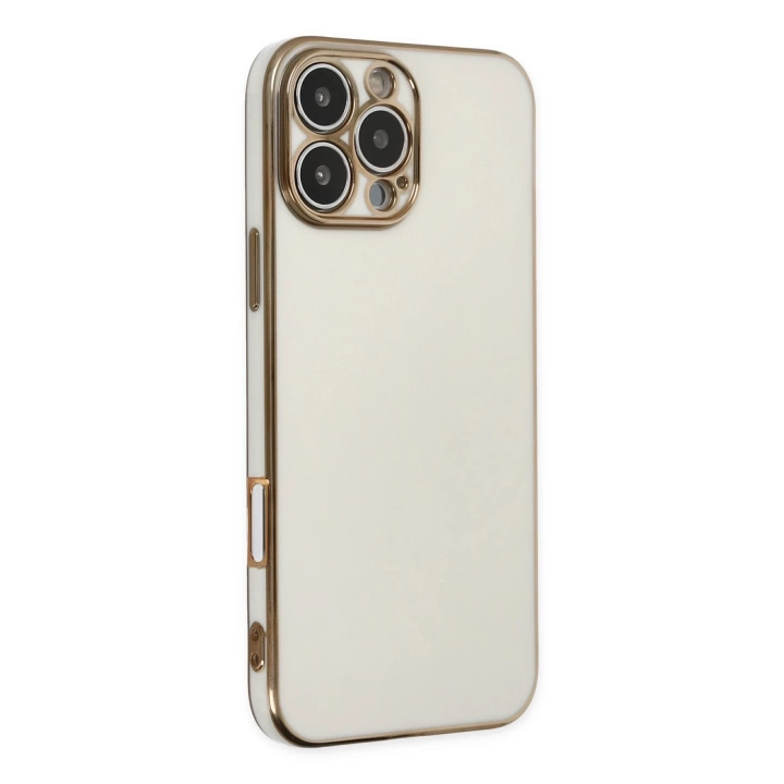 BFS  iPhone 16 Pro Kılıf Volet Silikon - Beyaz