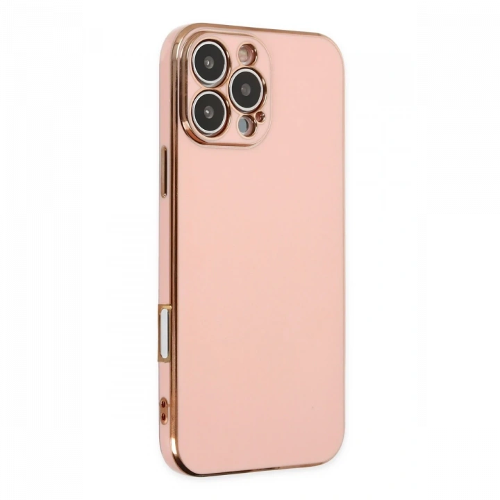 BFS  iPhone 16 Pro Kılıf Volet Silikon - Pembe