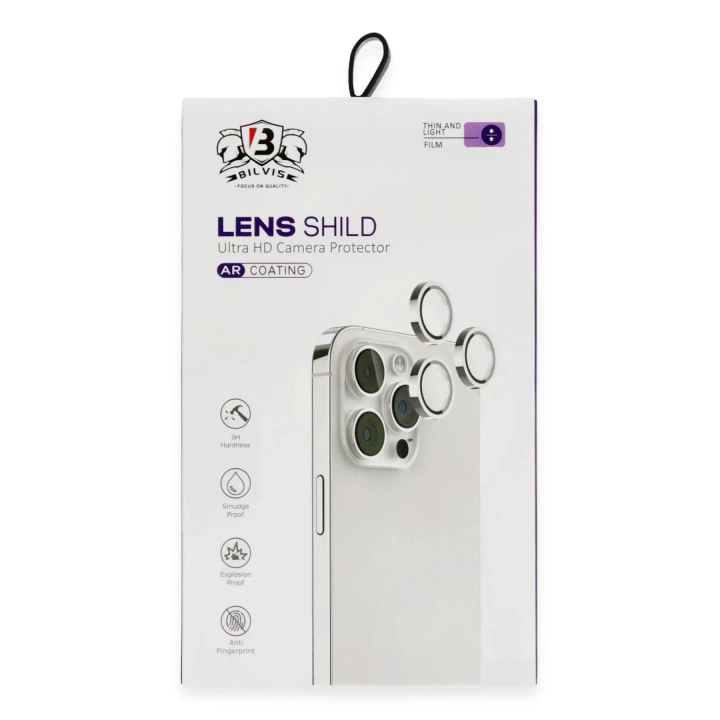 BFS iPhone 16 Pro Max Bilvis Titan Kamera Lens - Siyah