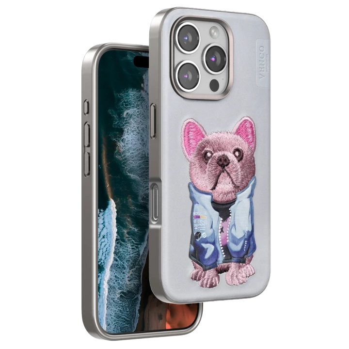 BFS  iPhone 16 Pro Max Cute Desenli Kapak - Kahverengi