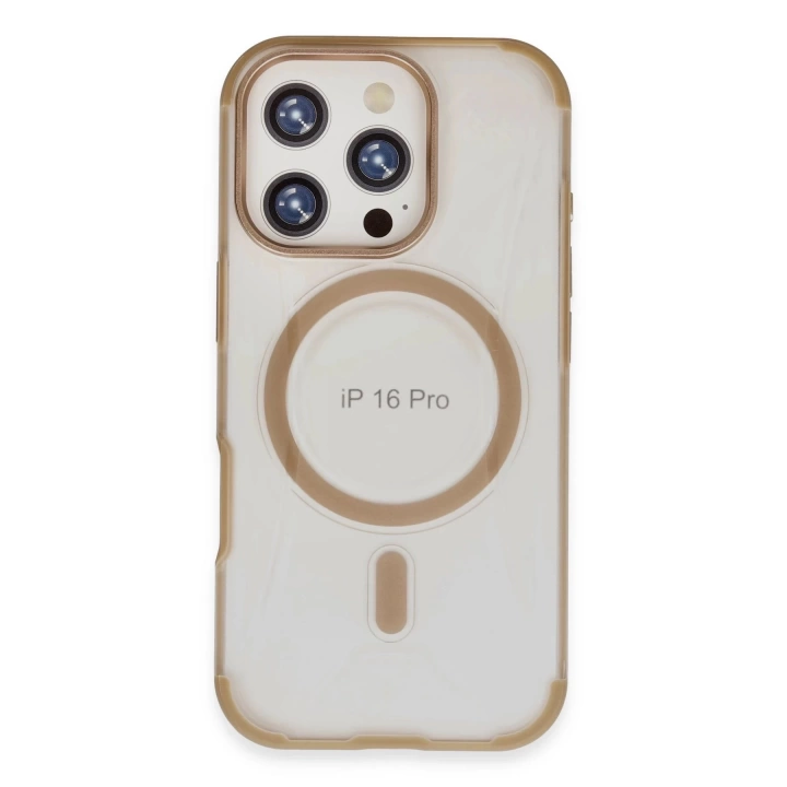 BFS  iPhone 16 Pro Max Hilton Magsafe Kapak - Gold