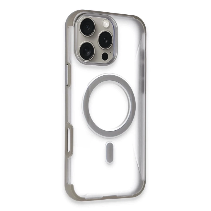 BFS  iPhone 16 Pro Max Hilton Magsafe Kapak - Titan Gri