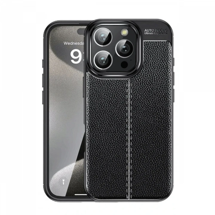 BFS  iPhone 16 Pro Max Kılıf Auto Focus Kapak - Siyah