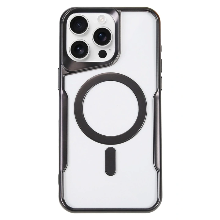 BFS  iPhone 16 Pro Max Kılıf Boyi Magsafe Silikon Kapak - Siyah