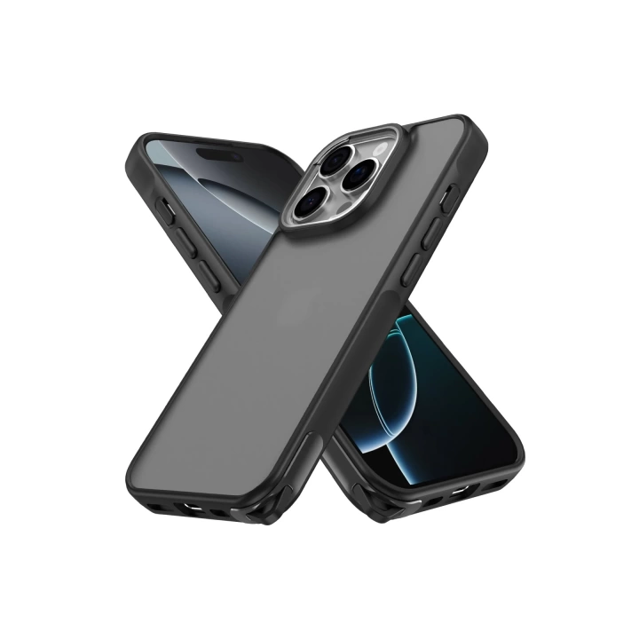 BFS  iPhone 16 Pro Max Kılıf Elegant Kapak - Siyah
