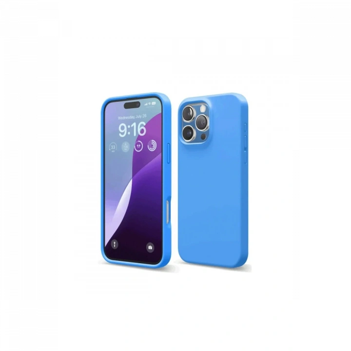 BFS  iPhone 16 Pro Max Kılıf First Silikon - Mavi