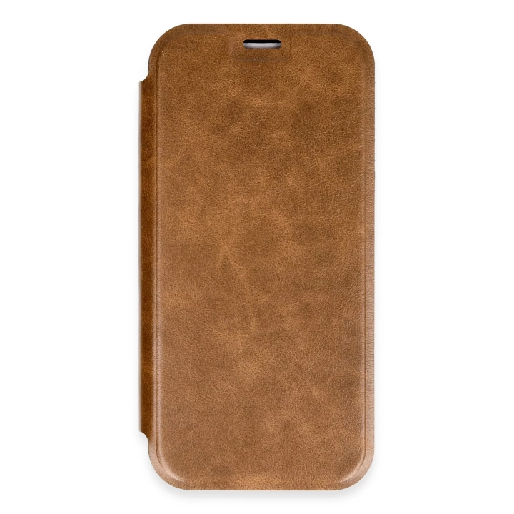 BFS  iPhone 16 Pro Max Kılıf Flip Cover - Taba