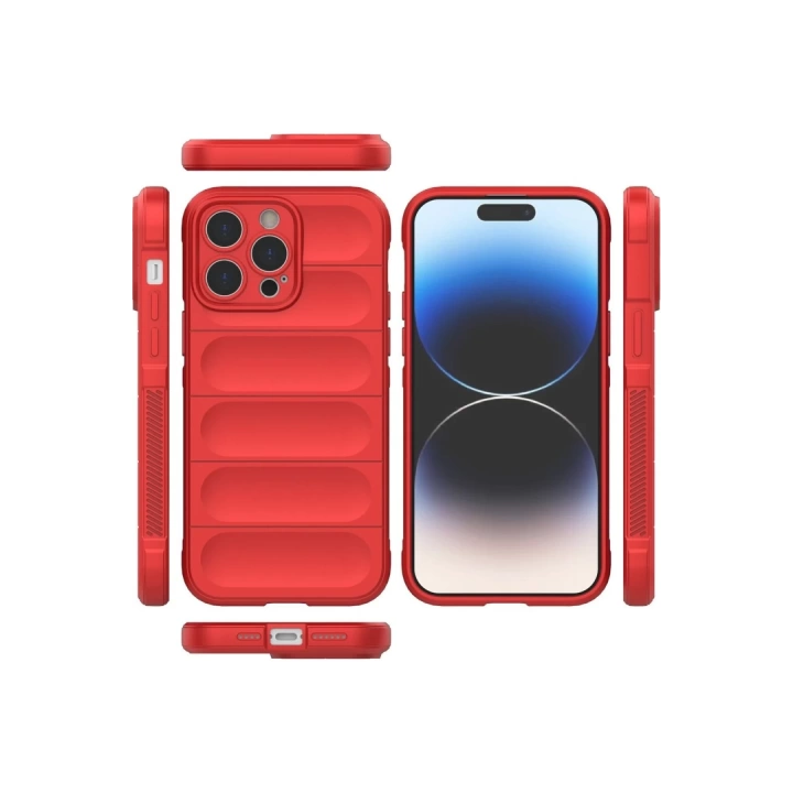 BFS  iPhone 16 Pro Max Kılıf Optimum Silikon - Kırmızı