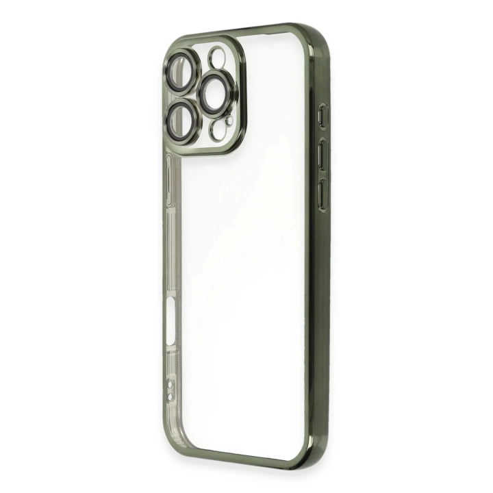 BFS  iPhone 16 Pro Max Kılıf Razer Lensli Silikon - Yeşil