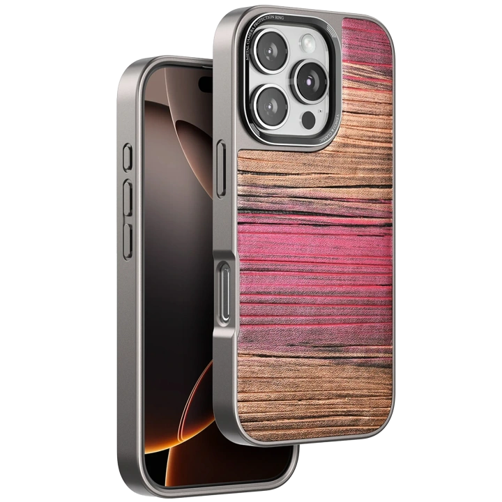 BFS  iPhone 16 Pro Max Wave Kapak - Pembe