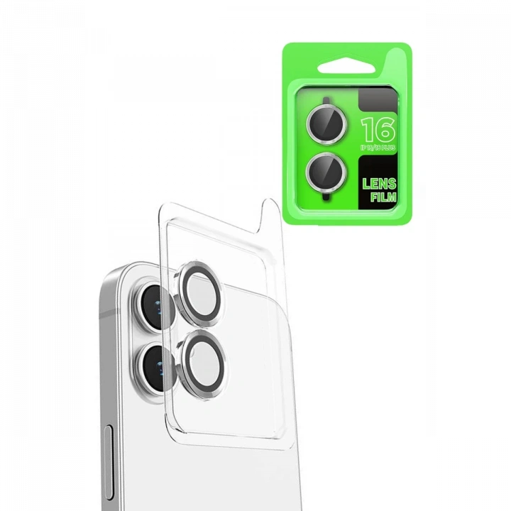 BFS  iPhone 16 Raze Metal Kamera Lens - Beyaz