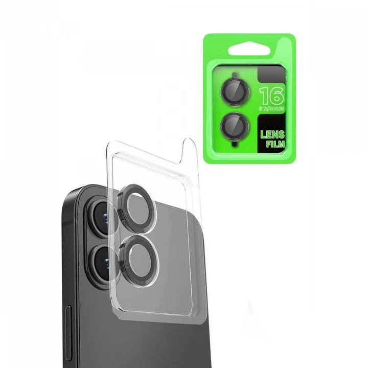 BFS  iPhone 16 Raze Metal Kamera Lens - Siyah