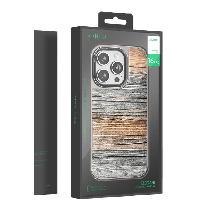 BFS  iPhone 16 Wave Kapak - Koyu Kahve