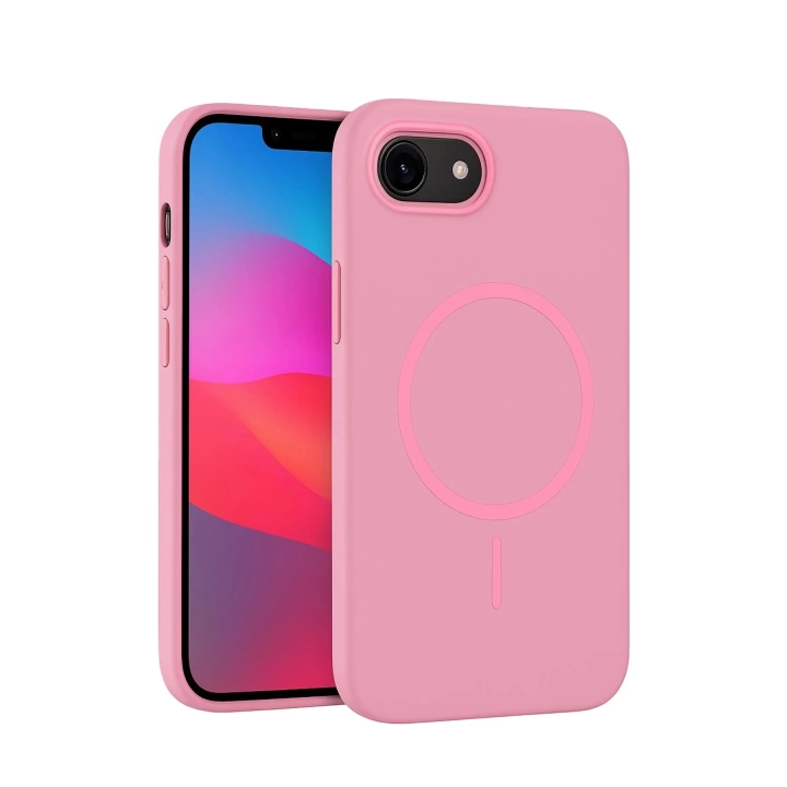 BFS  iPhone 16E Broş Magsafe Kapak - Pembe