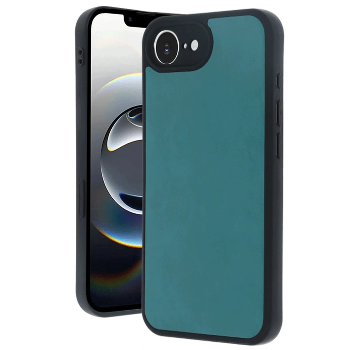 BFS  iPhone 16E Kılıf Aras Deri Kapak - Açık Yeşil