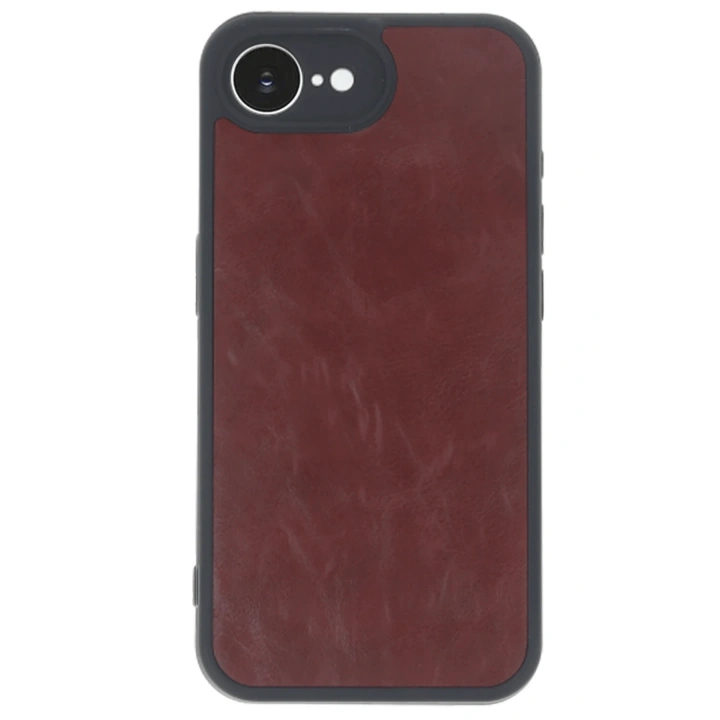 BFS  iPhone 16E Kılıf Aras Deri Kapak - Bordo
