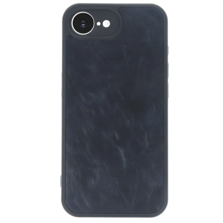 BFS  iPhone 16E Kılıf Aras Deri Kapak - Lacivert