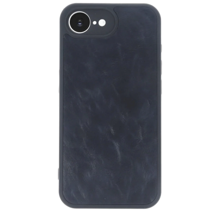 BFS  iPhone 16E Kılıf Aras Deri Kapak - Lacivert