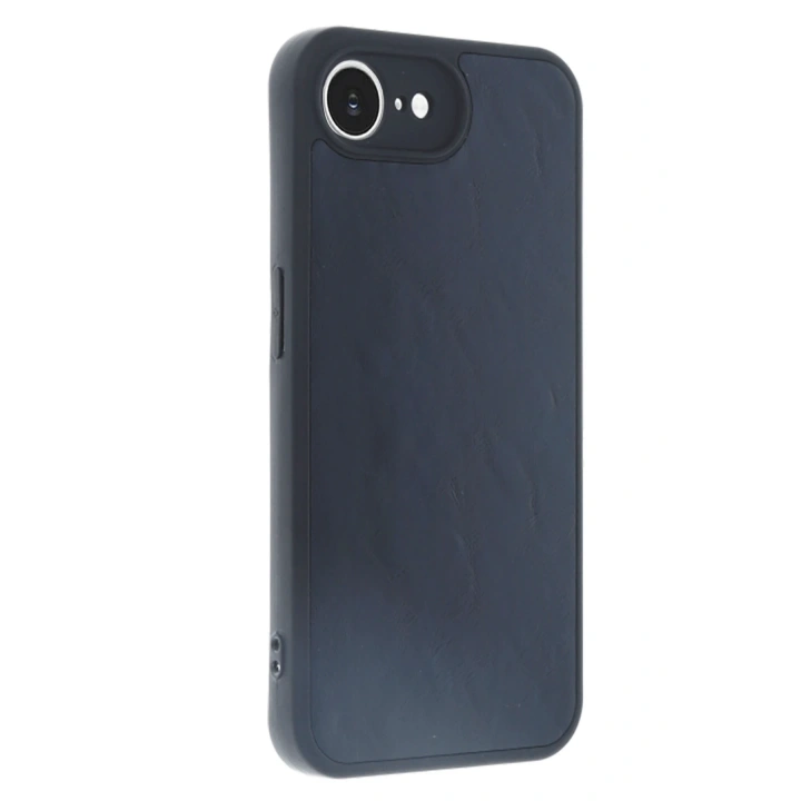 BFS  iPhone 16E Kılıf Aras Deri Kapak - Lacivert