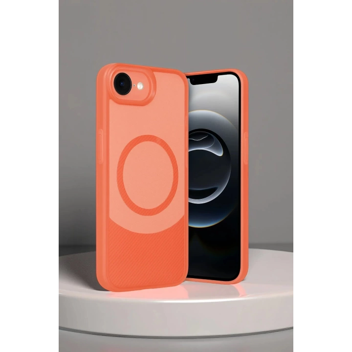 BFS  iPhone 16E Kılıf Maya Karbon Kapak - Kırmızı