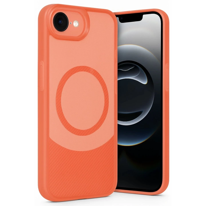 BFS  iPhone 16E Kılıf Maya Karbon Kapak - Kırmızı