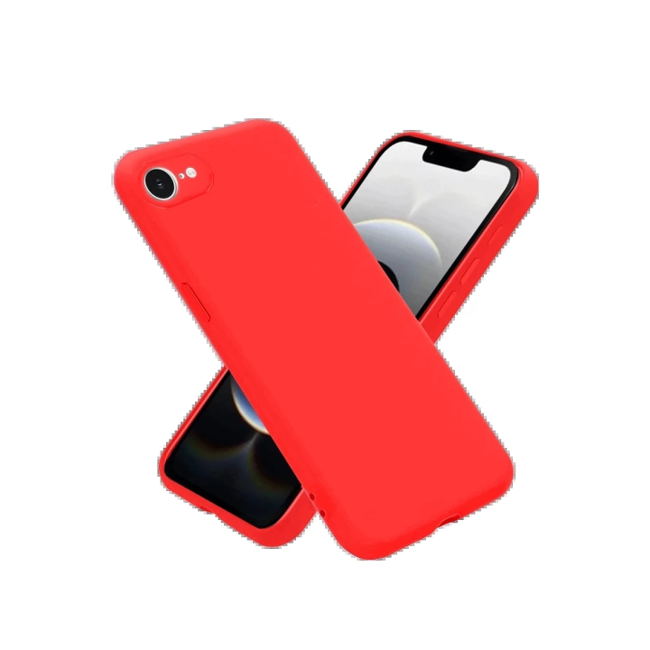BFS  iPhone 16E Kılıf Nano içi Kadife Silikon - Kırmızı