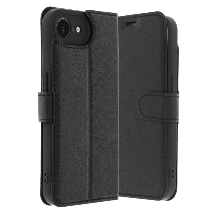 BFS  iPhone 16E Kılıf Trend S Plus Kapaklı Kılıf - Siyah