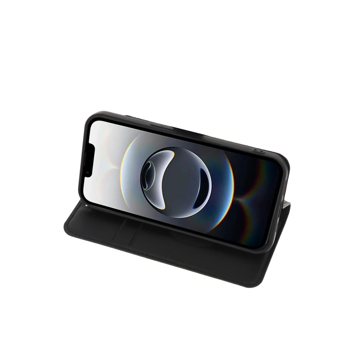 BFS  iPhone 16E Kılıf Trend S Plus Kapaklı Kılıf - Siyah