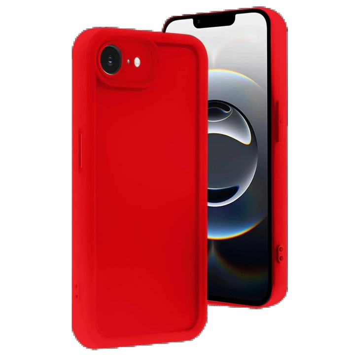 BFS  iPhone 16E Kılıf Viera Silikon - Kırmızı