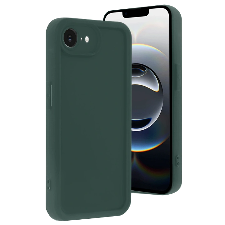 BFS  iPhone 16E Kılıf Viera Silikon - Koyu Yeşil