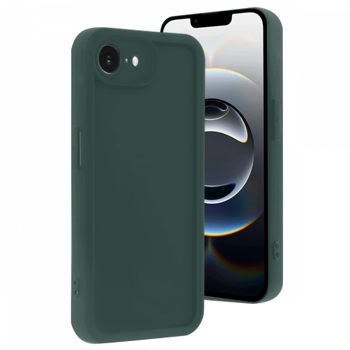 BFS  iPhone 16E Kılıf Viera Silikon - Koyu Yeşil