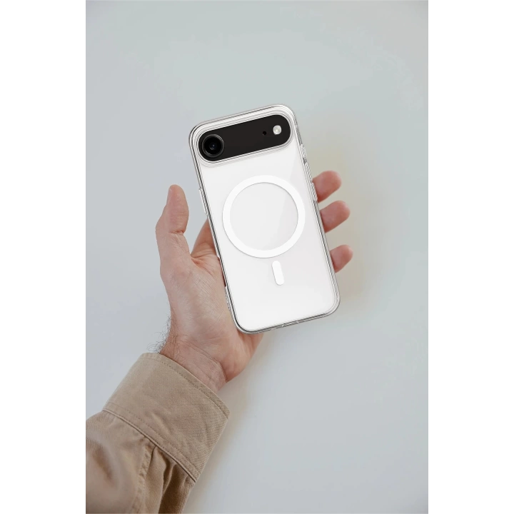 BFS iPhone 17 Air Kılıf Magneticsafe Şeffaf Silikon - Şeffaf