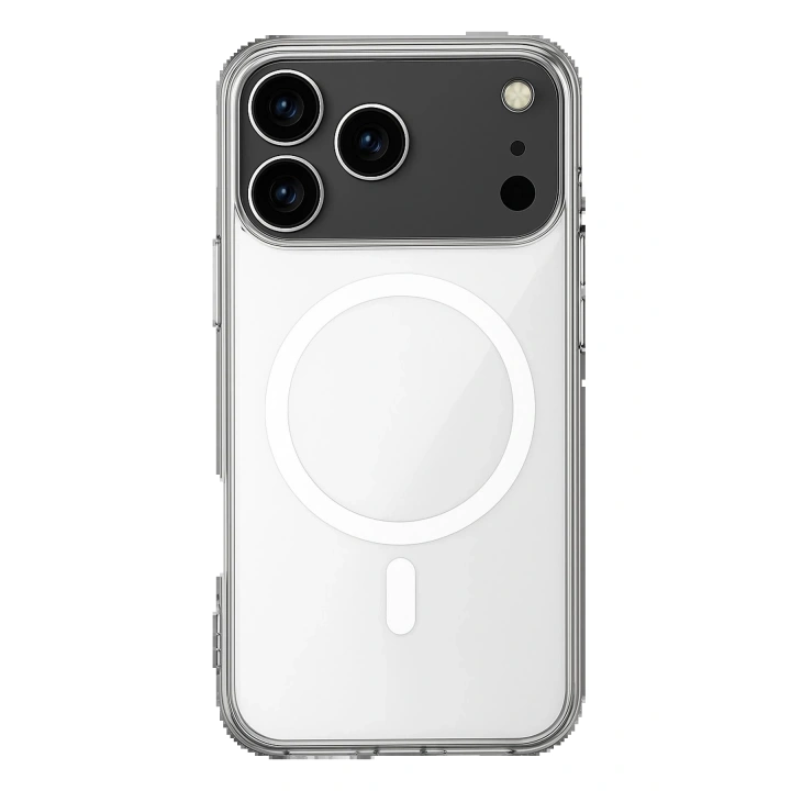 BFS iPhone 17 Pro Kılıf Magneticsafe Şeffaf Silikon - Şeffaf