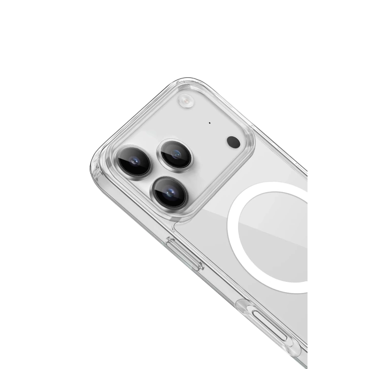 BFS iPhone 17 Pro Max Kılıf Pc Real Magsafe Kapak - Şeffaf