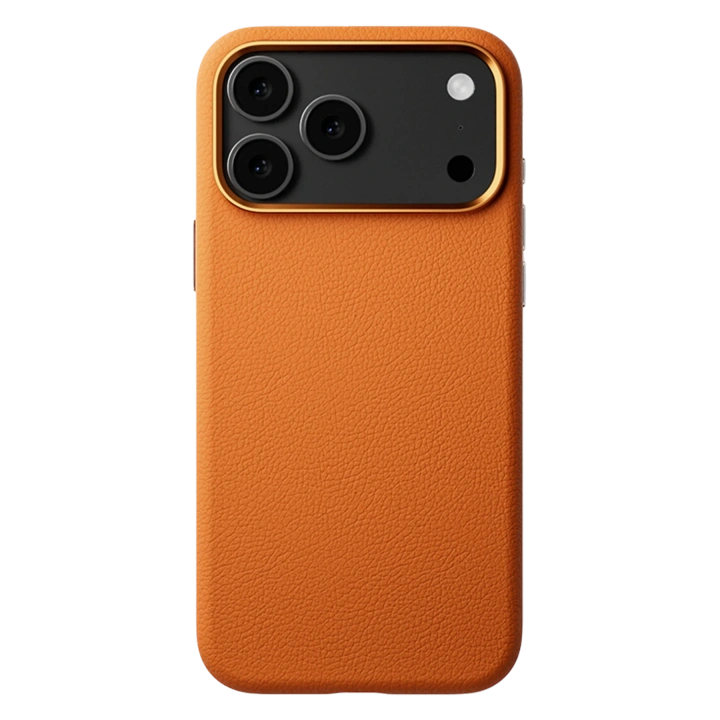 BFS  iPhone 17 Pro Wonder Deri Magsafe Kapak - Turuncu
