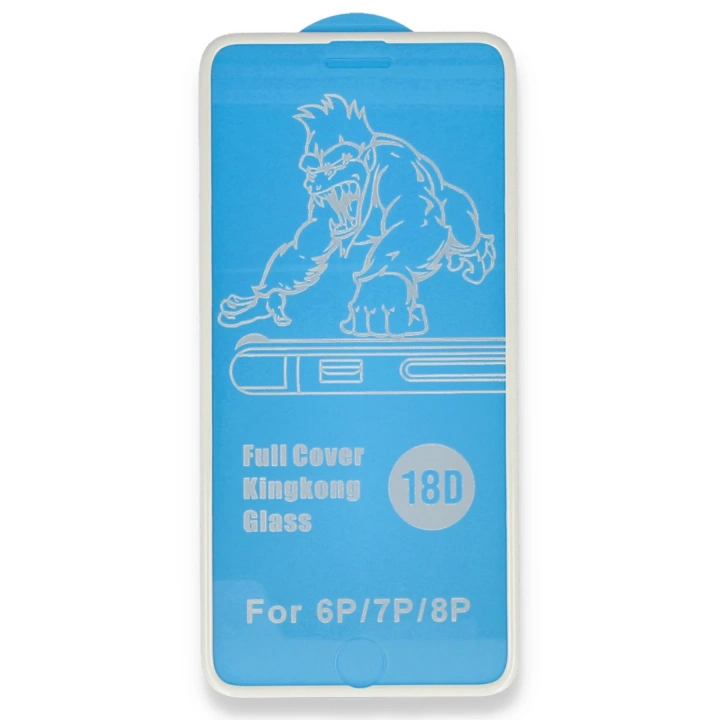 BFS  iPhone 6 18D Cam Ekran Koruyucu - Beyaz