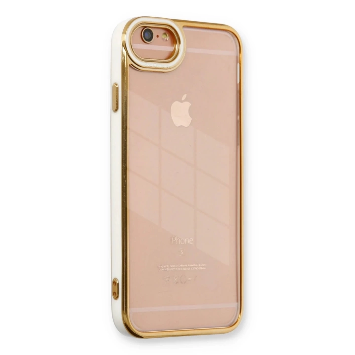 BFS  iPhone 6 Kılıf Liva Lens Silikon - Beyaz