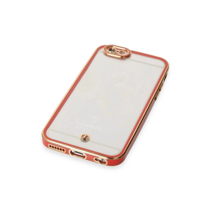BFS  iPhone 6 Kılıf Liva Lens Silikon - Kırmızı
